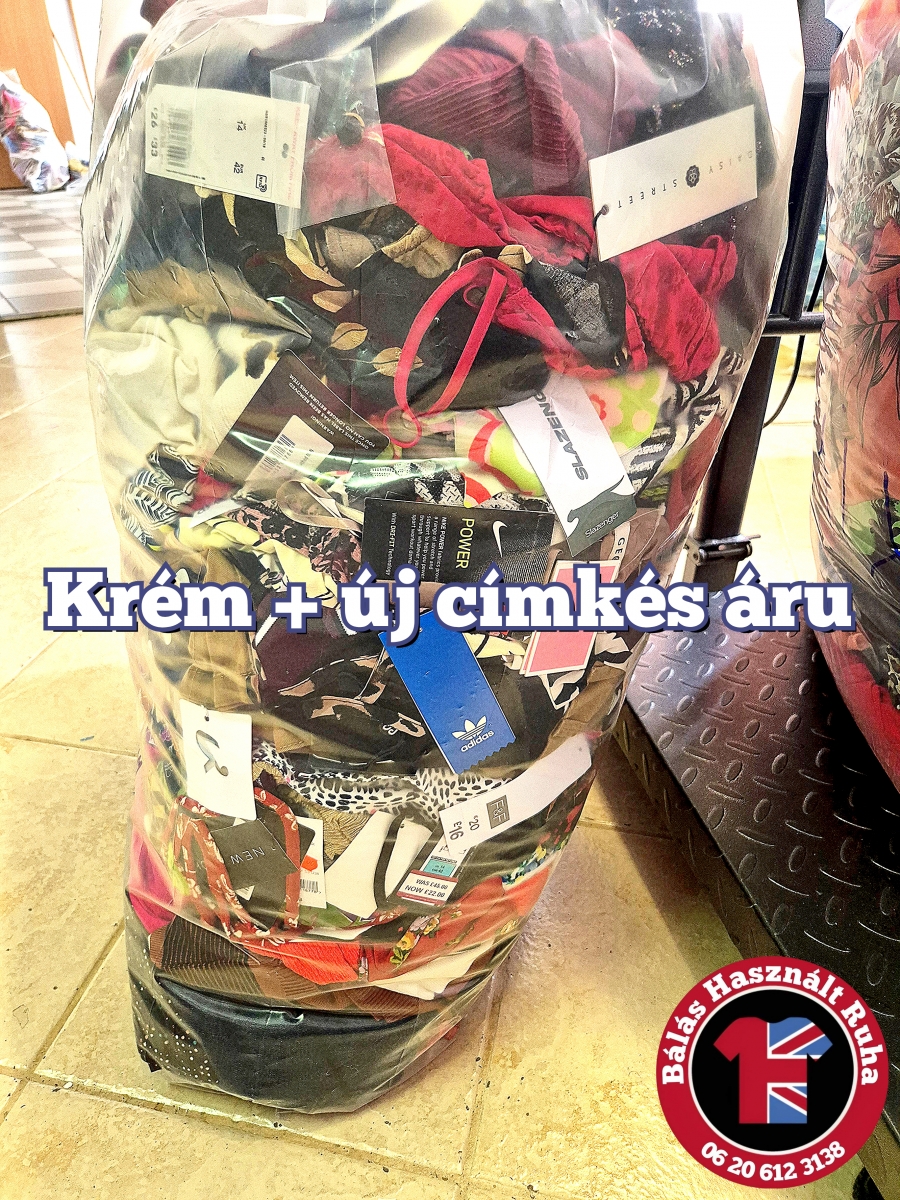 Krém használtruha és új címkés áru