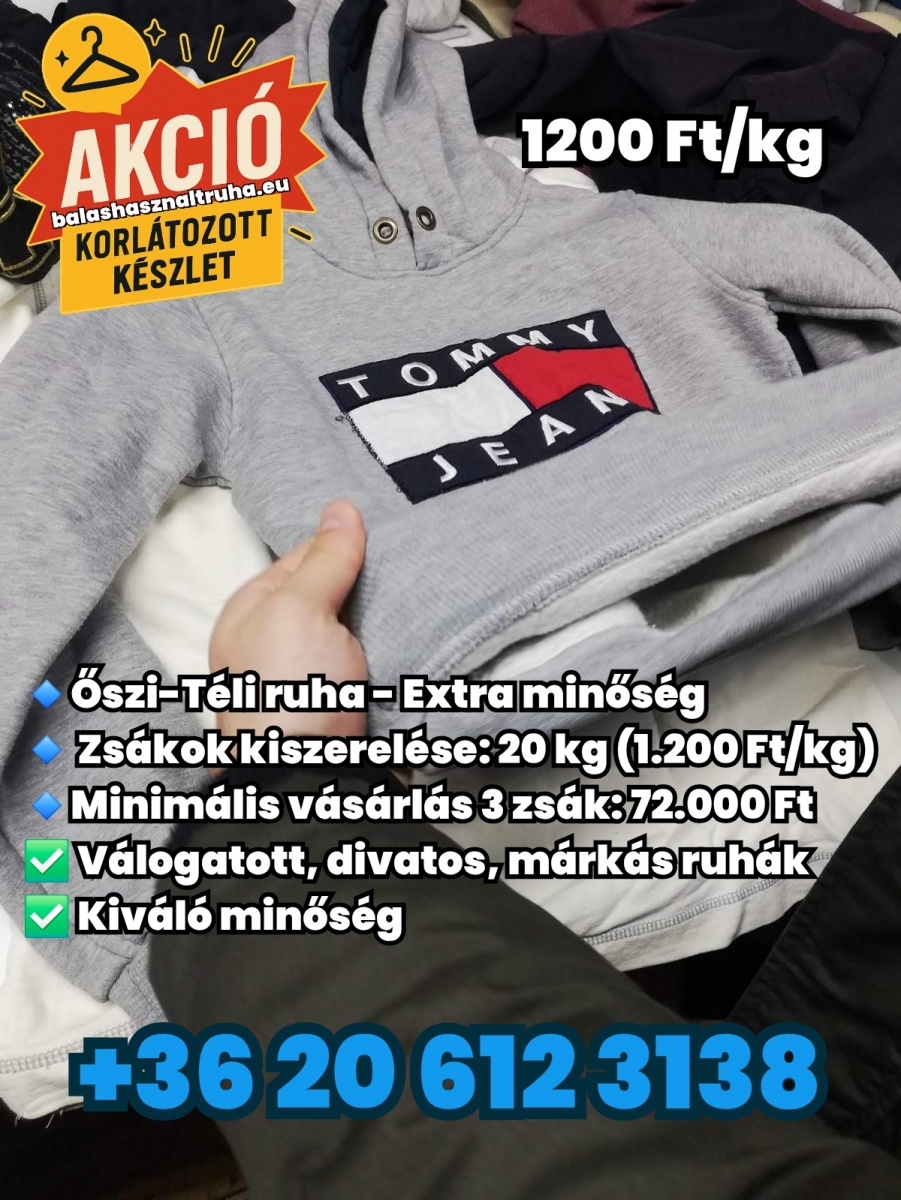 őszi-téli használtruha akció